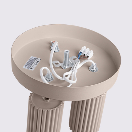 Lampa Sufitowa Plafon 3x GU10 Aluminiowa Taupe Karbon Deep Space SL.1768 Sollux