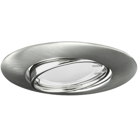 Zestaw 3x Oprawa halogenowa ruchoma GOLDLUX (Polux) okrągła nikiel + żarówka LED GU10 3,5W