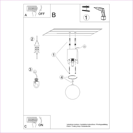 Lampa Sufitowa Oprawa Natynkowa G9 Natruralne Drewno Biała Solis Peach Puff SL.1407 Sollux