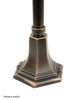 Lampa Ogrodowa Zewnętrzna Słupek LATARNIA E27 Wenecja K 5002/3/KW 76cm czarny Su-Ma
