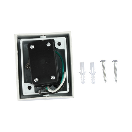 Lampa Ogrodowa Elewacyjna Kinkiet GU10 IP44 Jednostronny Okrągły Biały VT-7651 V-TAC