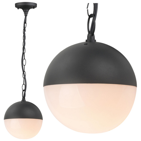 Lampa zewnętrzna oprawa ogrodowa wisząca kula ULSA E27 GOLDLUX (Polux)