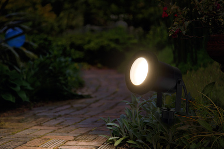 Lampa Ogrodowa Zewnętrzna LED Reflektor Wbijany 2W 100lm 3000K IP44 Czarny Endura Ledvance