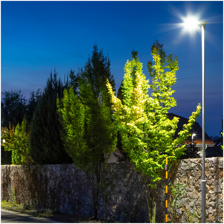 Lampa Uliczna LED Przemysłowa Oprawa Drogowa 200W 27000lm 4000K Neutralna IP66 IK08 Szara Vespa Kobi