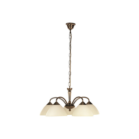 Lampa Sufitowa Wisząca Żyrandol 5x E14 Brązowy Klasyczny Regina 8175 Rabalux