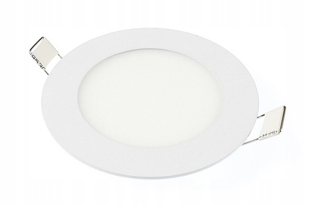 Panel LED Oprawa Sufitowa 6W 480lm 6500K Zimny Wpuszczany Okrągły Biały Proma Masterled