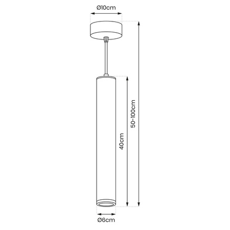 Lampa Wisząca Sufitowa PORTER Biała 1xGU10 Milagro