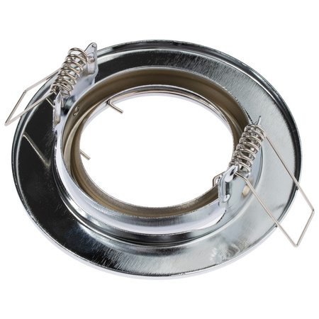 Oprawa HALOGENOWA Podtynkowa Ruchoma Okrągła Chrom Blacha GU10 MR16