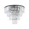 Lampa Sufitowa Żyrandol 12x E14 Czarna Glamour CRISTAL L 7630 Nowodvorski