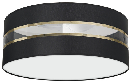 Plafon LED Lampa Sufitowa ULTIMO Czarna 2xE27 Ø40cm Milagro