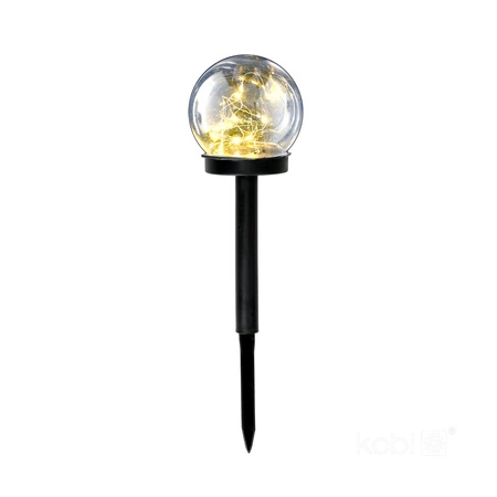 Lampa Solarna Ogrodowa Słupek Zewnętrzny Stojący LED 3000K Ciepła IP44 Biały Gleam Kobi