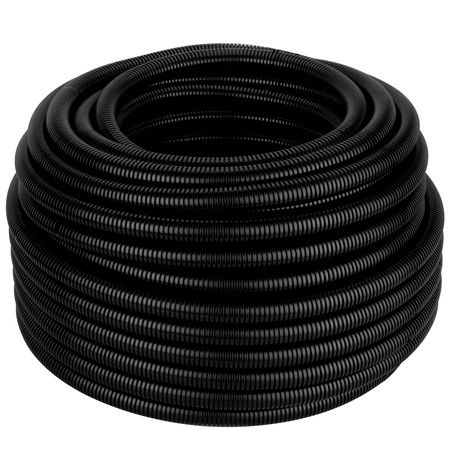 Rura Karbowana RKGS 50mm 750N Peszel z Pilotem do Zabezpieczania Kabli 25m Czarny AKS ZIELONKA