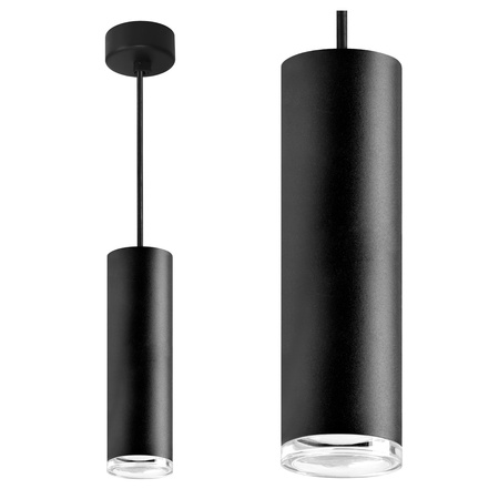 Lampa Sufitowa Wisząca Zwis GU10 Czarna IP44 TURYN Sanico Goldlux