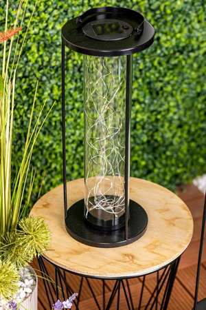 Lampa Solarna LED Zewnętrzna Ogrodowa Stojąca Wisząca Latarenka 3000K IP44 46cm Czujnik Zmierzchu