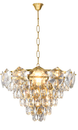 Lampa Sufitowa Żyrandol SELnianaA Złota 6xE14 Milagro