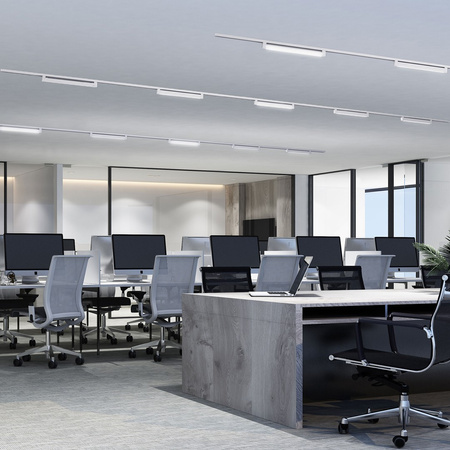 Lampa Oprawa Szynowa 1-fazowa OTIS Biała 21W LED Milagro