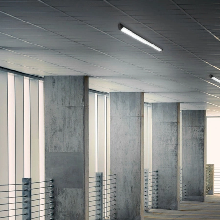 Lampa LED Panel Natynkowy Oprawa Sufitowa 72W 8000lm 5000K 120cm Czarna