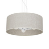 Lampa Wisząca Sufitowa LINO Biała Lniana 3xE27 Milagro