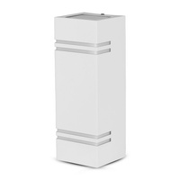 Lampa Ogrodowa Oprawa Elewacyjna Kinkiet GU10 IP44 Góra/Dół Kwadratowy Biały VT-7662 V-TAC