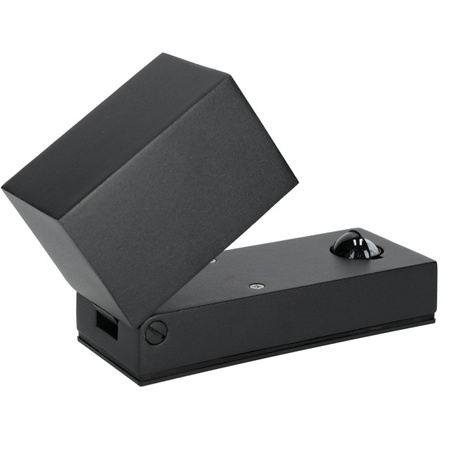 Kinkiet Ogrodowy Lampa Elewacyjna Zewnętrzna LED GU10 IP44 Czarna Czujnik QUAZAR 15 LX KOBI