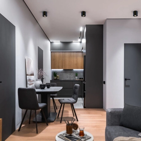 Oprawa Natynkowa HALOGENOWA SPOT Lampa Sufitowa 1x GU10 Ruchoma Czarna Videx