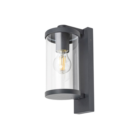 Lampa Ogrodowa Zewnętrzna Kinkiet Elewacyjny LED E27 IP44 Antracyt Industrialny Silistra Rabalux