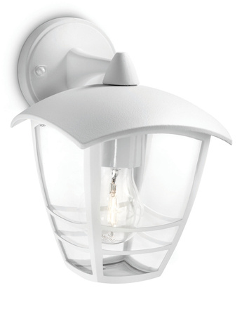 Lampa Ogrodowa LED Kinkiet Elewacyjny CREEK myGarden E27 IP44 Latarnia do Dołu Biała PHILIPS