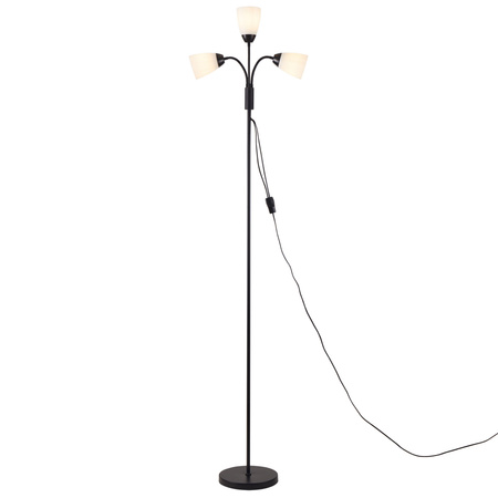 Lampa Podłogowa Oprawa Stojąca 3x E27 Czarna Tulip Sanico Goldlux