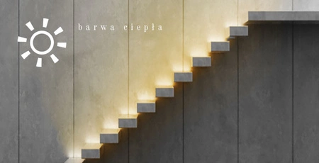 Oprawa Schodowa LED 1,2W Mosiądz Ciepła DECORUS 9 ProVero