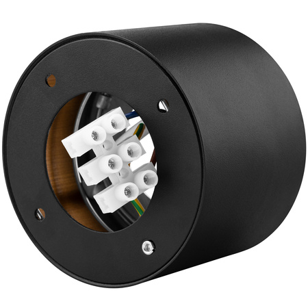 Oprawa HALOGENOWA Natynkowa SUNLA Tuba Gx53 LED Spot Kinkiet Sufitowa Walec Czarno - Złoty LUMILED