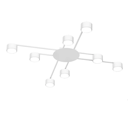 Lampa Sufitowa Żyrandol 8x GX53 LED Biała Nowoczesna Videx
