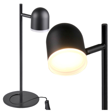 Lampka biurkowa stołowa 4,2W LED RAWI czarna 3000K GOLDLUX