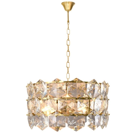 Lampa Sufitowa Żyrandol AUSTIN Złota 6xE14 Milagro