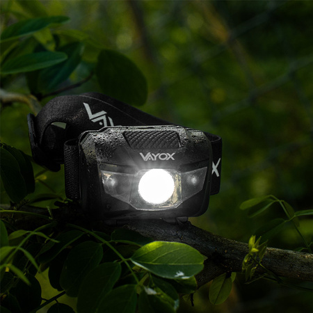 Latarka Akumulatorowa Czołowa 100lm LED + 2x LED VA0178 VAYOX