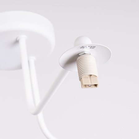 Lampa Wisząca Sufitowa Żyrandol 3x G9 Biała Astral French Sky SL.1659 Sollux