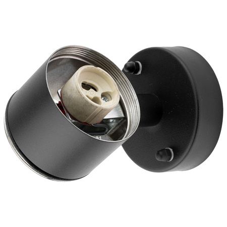 Kinkiet Ogrodowy Lampa Ścienna Elewacyjna góra dół LED GU10 IP44 ZINNIA Czarny LUMILED