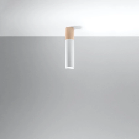 Lampa Sufitowa Wisząca Zwis GU10 Tubularna Brązowa Biała Nowoczesna Pablo Sollux