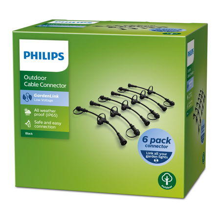6x Złączka IP65 do Lamp Zewnętrznych Low Voltage Philips