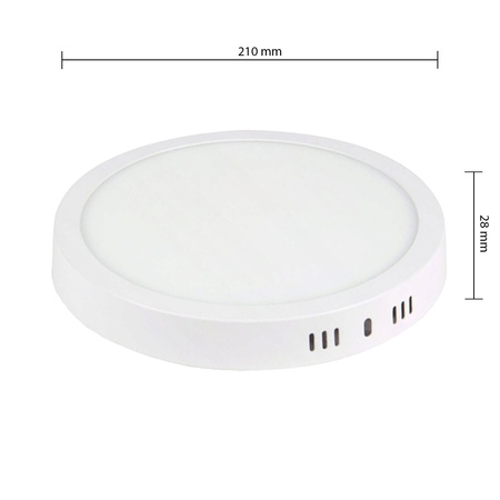 Panel LED Oprawa Sufitowa 18W 1440lm Natynkowy Okrągły Biały Proma Masterled