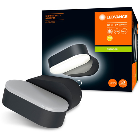 Kinkiet ścienny lampa elewacyjna zewnętrzna ruchoma 8W 320lm 3000K Endura Style Mini Spot LEDVANCE