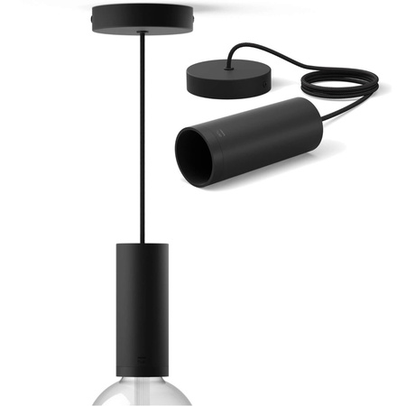 Lampa Wisząca Przewód Sznur Czarny Philips Hue Lightguide Bluetooth Zigbee