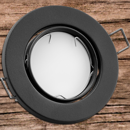 Oprawa Halogenowa Podtynkowa Ruchoma Okrągła AURELI Grafit Blacha MR16 GU10 LUMILED