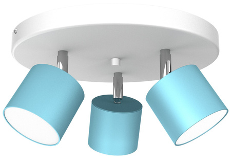 Lampa Sufitowa DIXIE Niebieska Biała 3xGX53 Ruchoma Milagro