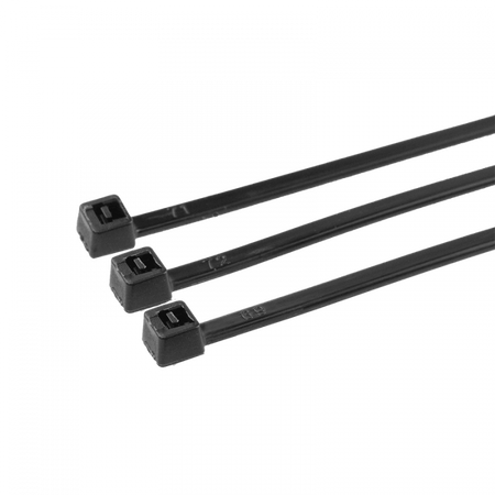 Opaski Zaciskowe Kablowe 2.5x200 mm Czarne UV TRYTYTKI TRYTKI ZIPERKI OK-25200B .MORE 100 szt.