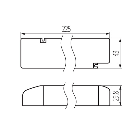 Zasilacz Elektroniczny Stałonapięciowy do Oświetlenia LED 60W 24V KANLUX