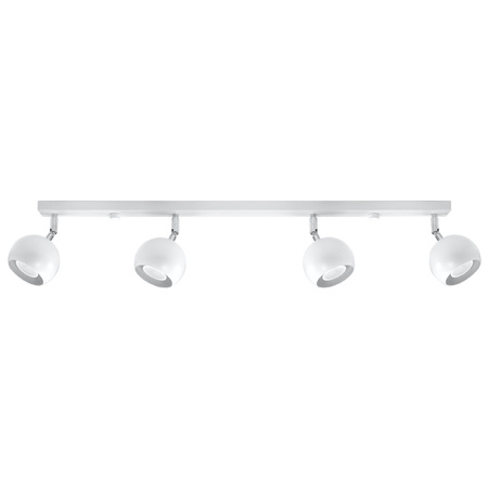 Lampa Sufitowa Oprawa Natynkowa Reflektor 4x GU10 Ruchoma Minimalistyczna Kulista Biała Nowoczesna Oculare Sollux