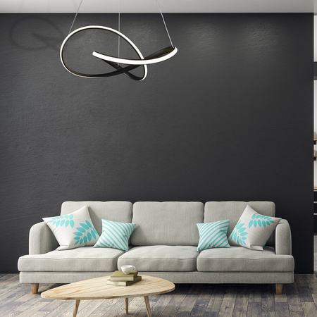 Lampa Wisząca Sufitowa CAPPIO Czarna 36W LED Milagro