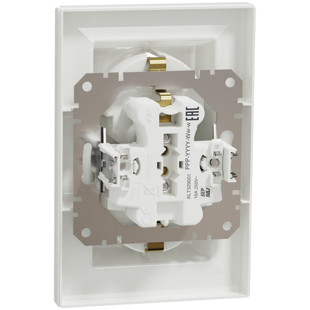 Gniazdo Podwójne SCHUKO 2x 2P+E z Ramką SCHNEIDER ASFORA