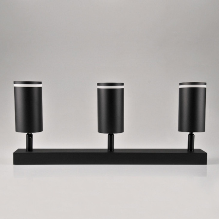 Lampa Listwa Oprawa Sufitowo-Ścienna LED PARIS 3 x GU10 Czarny GOLDLUX (Polux)