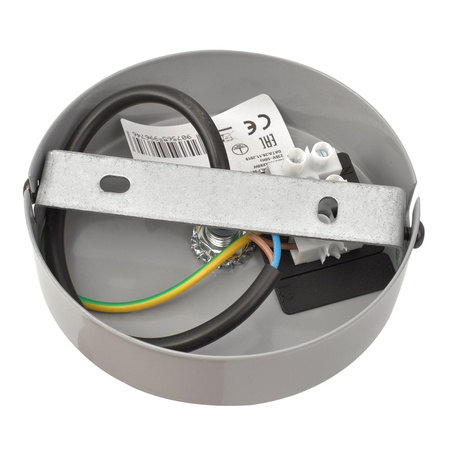 Lampa wisząca KAGO 1xE27 Dziecięca Różowy Motyl Szara MLP4932 Milagro Metal